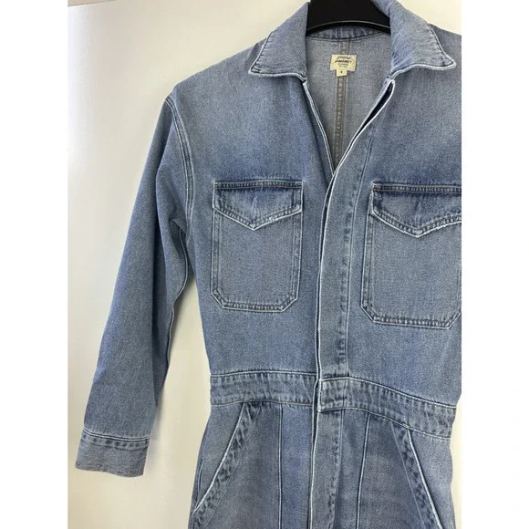 Citizens of Humanity Distressed Marta Denim Jumpsuit Blue Jean Coveralls Small - Picture 3 of 16